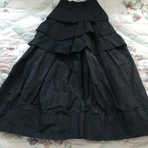TRUE VICTORIAN Child's SILK TAFETTA PEPLUM SKIRT
